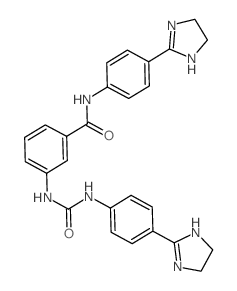 Carbanilide, 4-(2-imidazolin-2-yl)-3-((p-2-imidazolin-2-ylphenyl)carbamoyl)-结构式