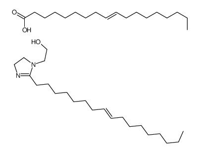 oleic acid, compound with (Z)-2-(heptadec-8-enyl)-4,5-dihydro-1H-imidazole-1-ethanol (1:1) Structure