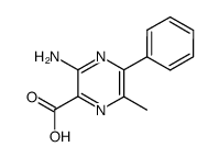 3-amino-6-methyl-5-phenyl-pyrazine-2-carboxylic acid Structure