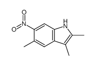 2,3,5-Trimethyl-6-nitro-1H-indole Structure