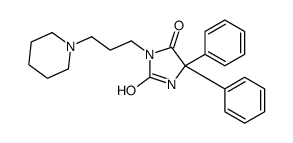 5,5-diphenyl-3-(3-piperidin-1-ylpropyl)imidazolidine-2,4-dione结构式