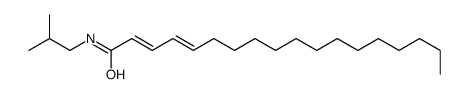 N-(2-methylpropyl)octadeca-2,4-dienamide Structure