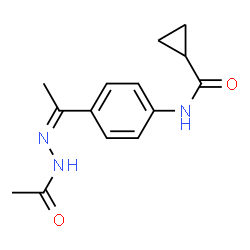 Acetic acid, [1-[4-[(cyclopropylcarbonyl)amino]phenyl]ethylidene]hydrazide picture