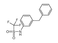 N-(3-benzylphenyl)-1,1,1-trifluoromethanesulfonamide结构式