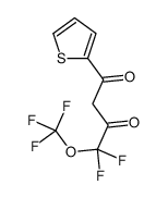 4,4-difluoro-1-thiophen-2-yl-4-(trifluoromethoxy)butane-1,3-dione Structure