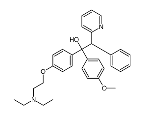 1-(4-Diethylaminoeth oxyphenyl)-1-(4-methoxyphenyl)-2-phenyl-2-(2-pyri dyl)ethanol Structure