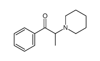 1-Phenyl-2-(1-piperidinyl)-1-propanone Structure