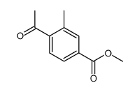 methyl 4-acetyl-3-methylbenzoate结构式