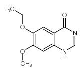 6-乙氧基-7-甲氧基喹唑啉-4-酮结构式