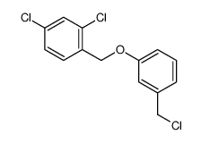 2,4-dichloro-1-[[3-(chloromethyl)phenoxy]methyl]benzene Structure