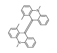 1,10,1',10'-tetramethyl-10H,10'H-[9,9']biacridinylidene Structure