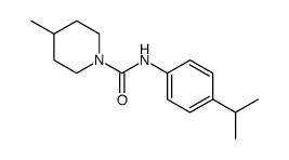 4-methyl-N-(4-propan-2-ylphenyl)piperidine-1-carboxamide Structure