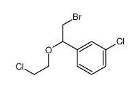 1-[2-bromo-1-(2-chloroethoxy)ethyl]-3-chlorobenzene结构式