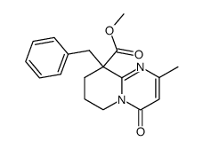 9-benzyl-2-methyl-4-oxo-6,7,8,9-tetrahydro-4H-pyrido[1,2-a]pyrimidine-9-carboxylic acid methyl ester Structure