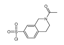 2-acetyl-1,2,3,4-tetrahydroisoquinoline-7-sulfonyl chloride structure