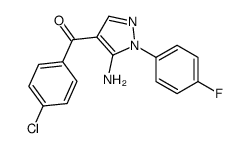 (5-氨基-1-(4-氟苯基)-1H-吡唑-4-基)(4-氯苯基)甲星空app结构式