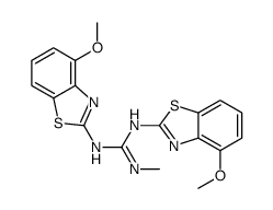 1,3-bis(4-methoxy-1,3-benzothiazol-2-yl)-2-methylguanidine结构式