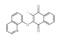 1,4-Naphthalenedione,2-chloro-3-(8-quinolinyloxy)- Structure