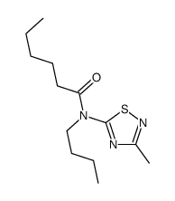 N-butyl-N-(3-methyl-1,2,4-thiadiazol-5-yl)hexanamide Structure