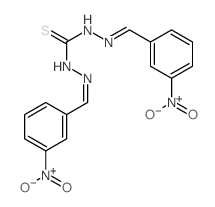 Carbonothioicdihydrazide, 2,2'-bis[(3-nitrophenyl)methylene]-结构式