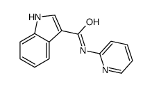 N-pyridin-2-yl-1H-indole-3-carboxamide结构式