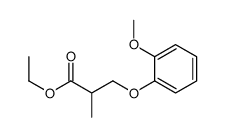 ethyl 3-(2-methoxyphenoxy)-2-methylpropanoate结构式