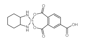 Platinate(1-),[1,2,4-benzenetricarboxylato(3-)-kO1,kO2][(1R,2R)-1,2-cyclohexanediamine-kN,kN']-, hydrogen, (SP-4-3)- (9CI) Structure