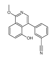 3-(5-hydroxy-1-methoxyisoquinolin-4-yl)benzonitrile Structure