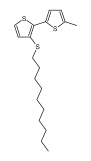 3-decylsulfanyl-5'-methyl-[2,2']bithiophenyl Structure