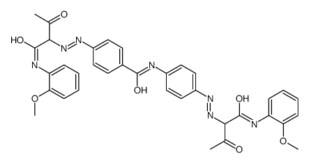 4-[[1-[[(2-methoxyphenyl)amino]carbonyl]-2-oxopropyl]azo]-N-[4-[[1-[[(2-methoxyphenyl)amino]carbonyl]-2-oxopropyl]azo]phenyl]benzamide picture