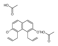 1,8-Diallyl-2,7-naphthalenediol diacetate structure