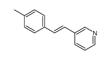 (E)-3-(2-(4-Methylphenyl)ethenylpyridine Structure