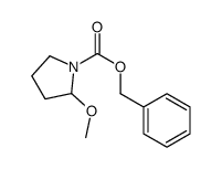 benzyl 2-methoxypyrrolidine-1-carboxylate Structure