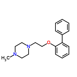 1-[2-(2-Biphenylyloxy)ethyl]-4-methylpiperazine结构式