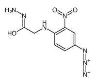 N-(4-azido-2-nitrophenyl)glycyl hydrazide结构式