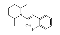 1-Piperidinecarboxamide,N-(2-fluorophenyl)-2,6-dimethyl-(9CI) structure