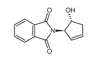 dl-trans-4-Hydroxy-4-phthalimidcyclopenten Structure