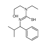 1-ethyl-1-(2-hydroxyethyl)-3-(2-methyl-1-phenylpropyl)thiourea结构式