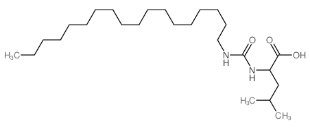 4-methyl-2-(octadecylcarbamoylamino)pentanoic acid Structure