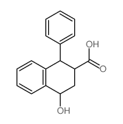 2-Naphthalenecarboxylicacid, 1,2,3,4-tetrahydro-4-hydroxy-1-phenyl-结构式