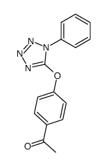 1-(4-((1-phenyl-1H-tetrazol-5-yl)oxy)phenyl)ethan-1-one结构式