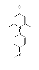 4'-(ethylthio)-2,6-dimethyl-4H,4'H-[1,1'-bipyridin]-4-one结构式