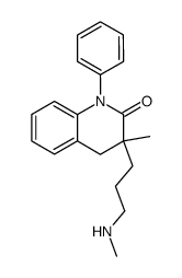 3-methyl-3-(3-methylamino-propyl)-1-phenyl-3,4-dihydro-1H-quinolin-2-one Structure