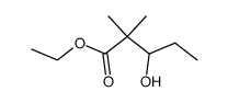 Ethyl (+/-)-3-hydroxy-2,2-dimethylpentanoate Structure