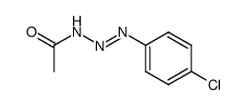 1-(p-chlorophenyl)-3-acetyltriazene结构式