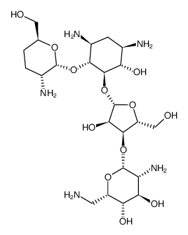 3',4'-dideoxyparomomycin结构式