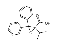 2-isopropyl-3,3-diphenyloxirane-2-carboxylic acid结构式