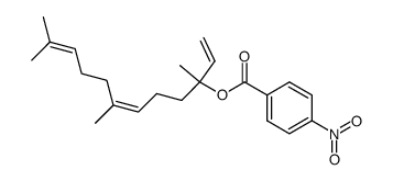 p-nitrobenzoate de trimethyl-3,7,11 dodecatriene-1,6 Z, 10-yl结构式