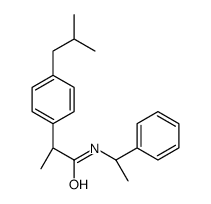 (S,R)-N-(1-Phenylethyl) Ibuprofen Amide Structure