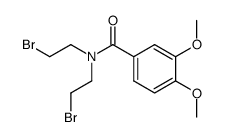 N,N-(di-β-bromoethyl)-3,4-dimethoxybenzamide结构式